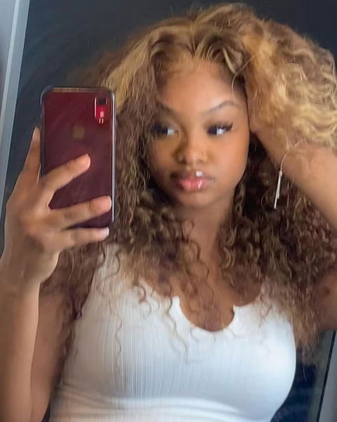 2 Wigs = $219 | 24" 13x4 P4/27 Highlight Water Wave Wig & 10" 13x4 Straight Bob Wig