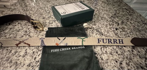 Custom Needlepoint Belt