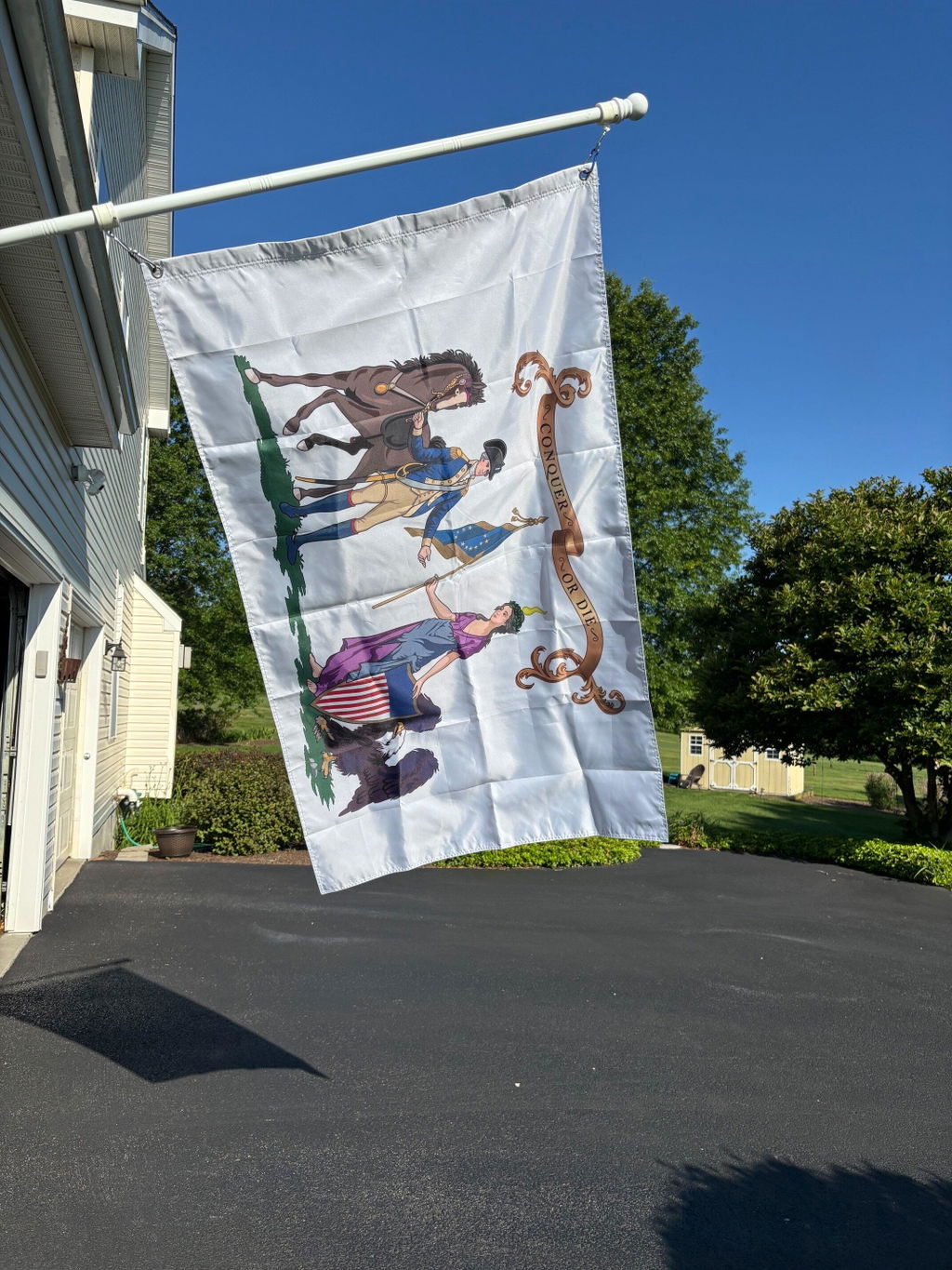 Washington's Life Guards flag (Upscaled)