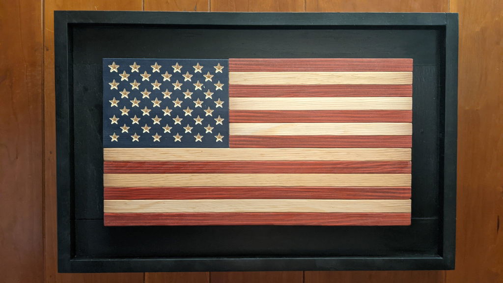Liberty Series - Wooden American Flag