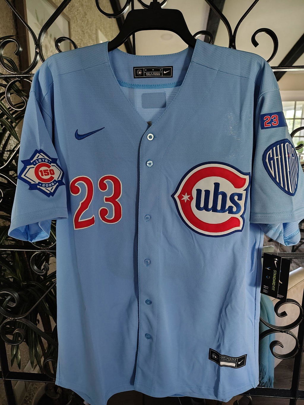 CHC 150th Anniversary & 'Ryne Sandberg Tribute' Patch Vapor Premier Limited Jersey - All Stitched