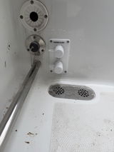 Flush Port Reroute - White Acrylic
