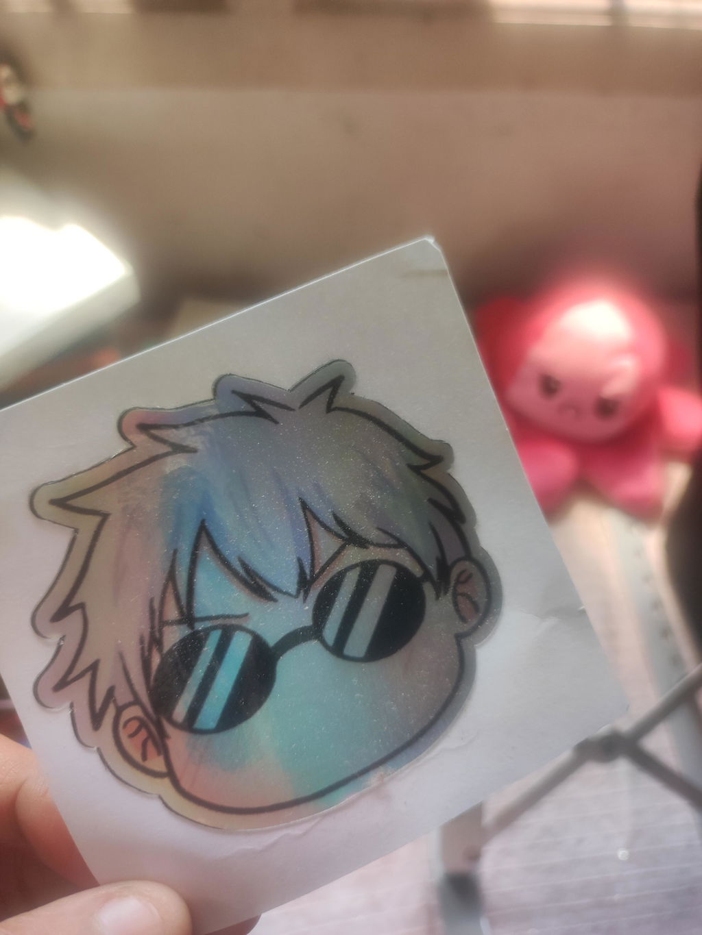 Gojo Chibi Holographic Stickers