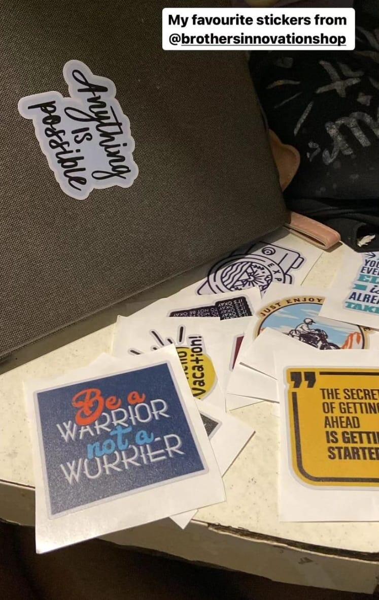 Be a Warrior not a Worrier Motivational Stickers