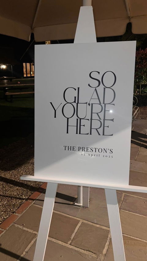 Welcome Sign - Briolette