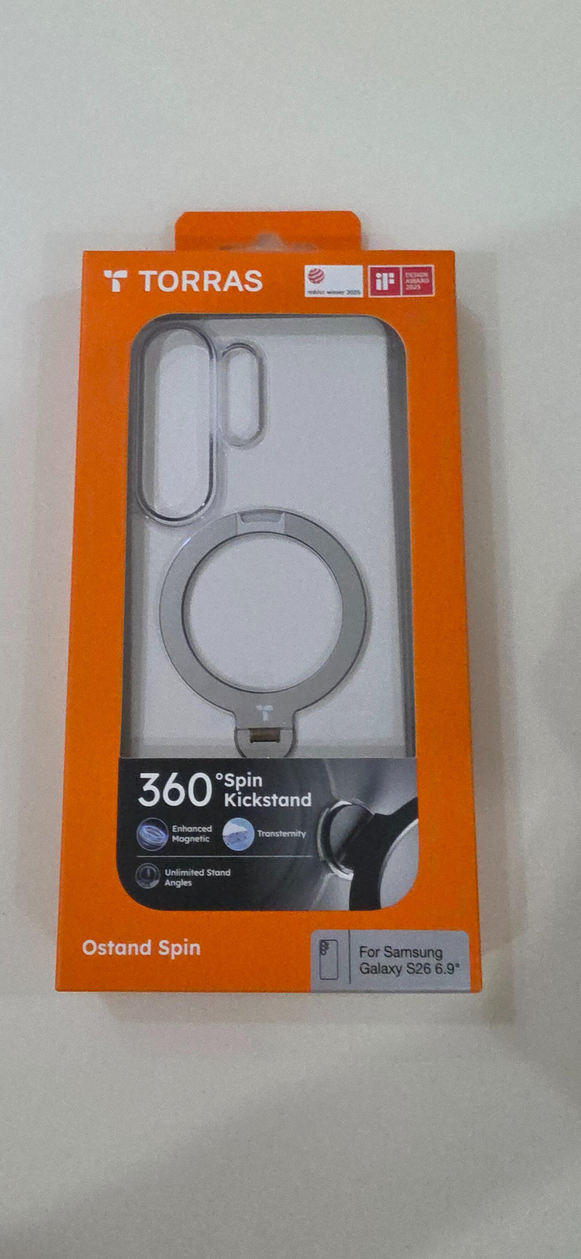 TORRAS Ostand Q3 Spin for Samsung Galaxy S26 Ultra - Magnetic Case with 360 Pivot Rotation Angle