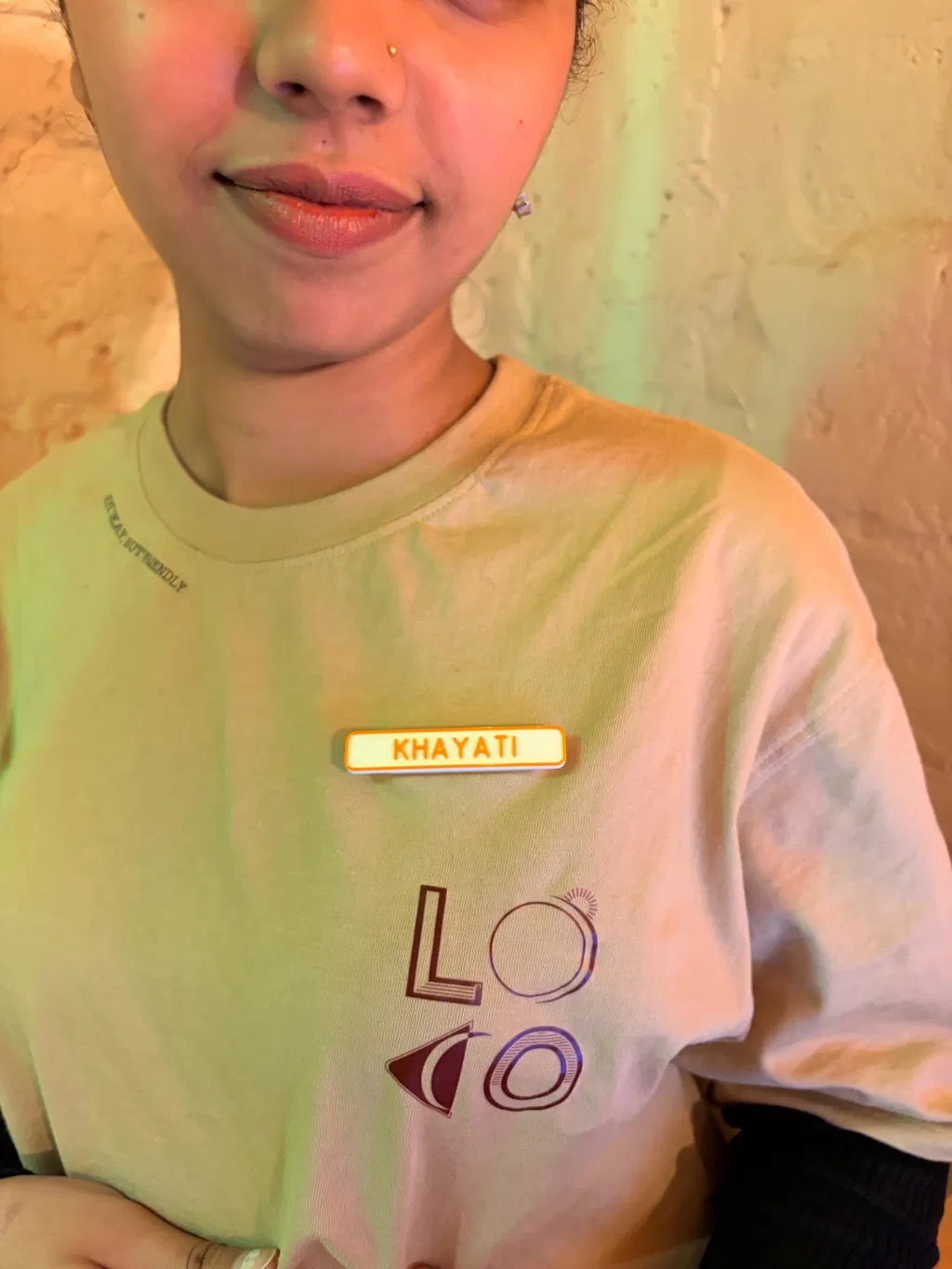 NAME TAG BADGE | 1 line