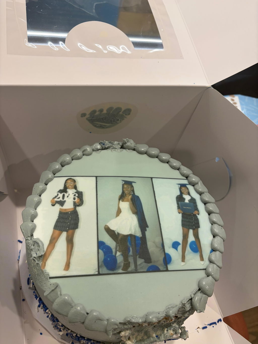 Monochrome Photo Cake