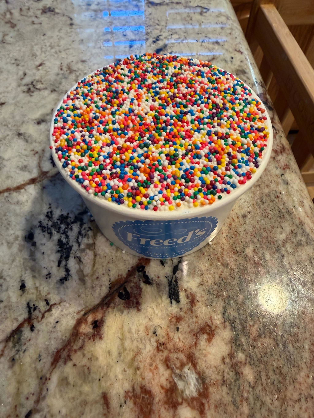 Freed's Sprinkle Dot Cake