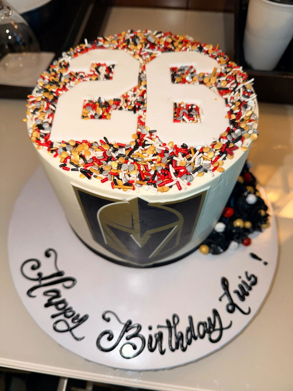 Hockey Numbers Birthday Cake