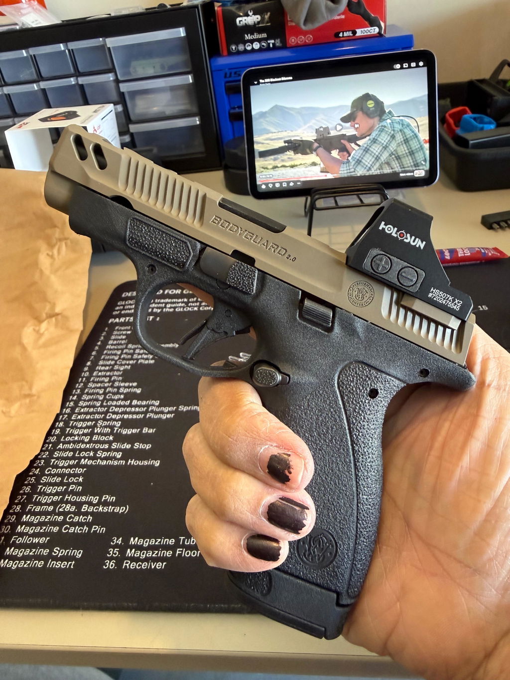 Holosun 507K X2 Red Dot ACSS Vulcan Reticle, K Series Footprint