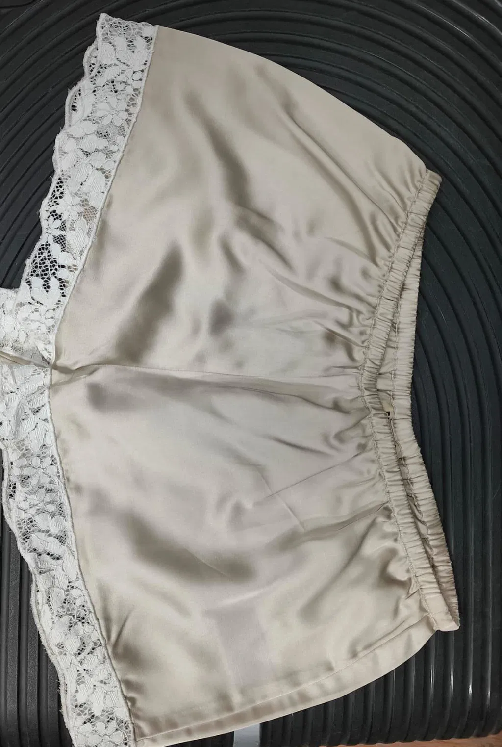 Premium Champagne Shorts with Lace