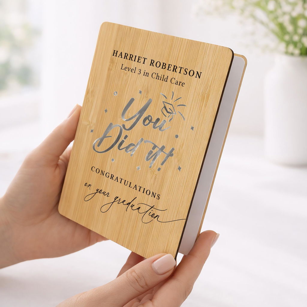 Personalised Qualification Degree Congrats Graduation Card