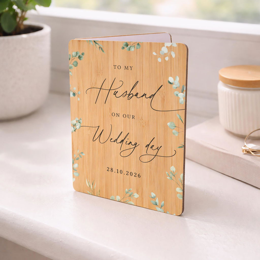 Personalised Love Letter Thank You Wedding Huband Card from Bride