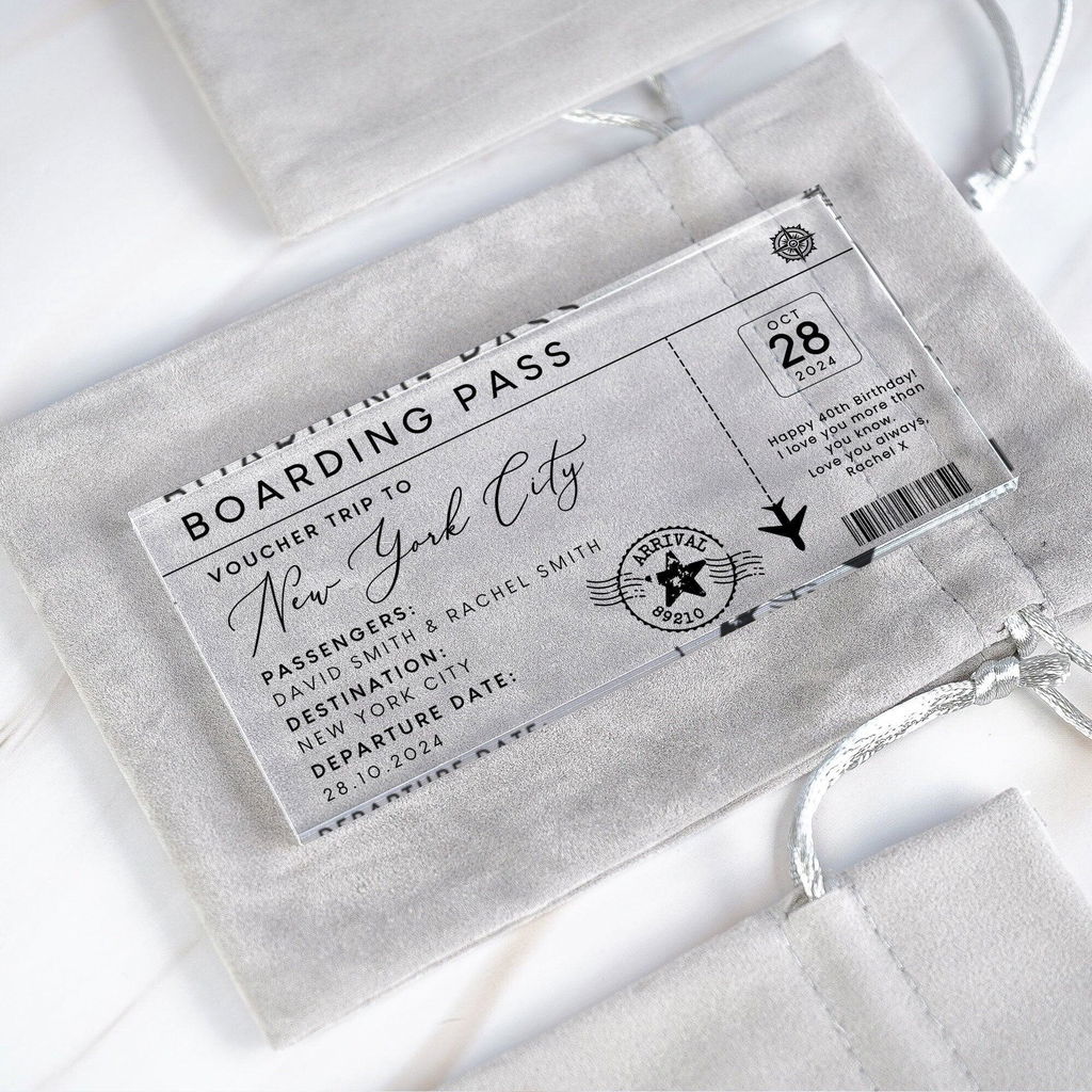 Personalised Surprise Holiday Special Ticket Birthday Gift