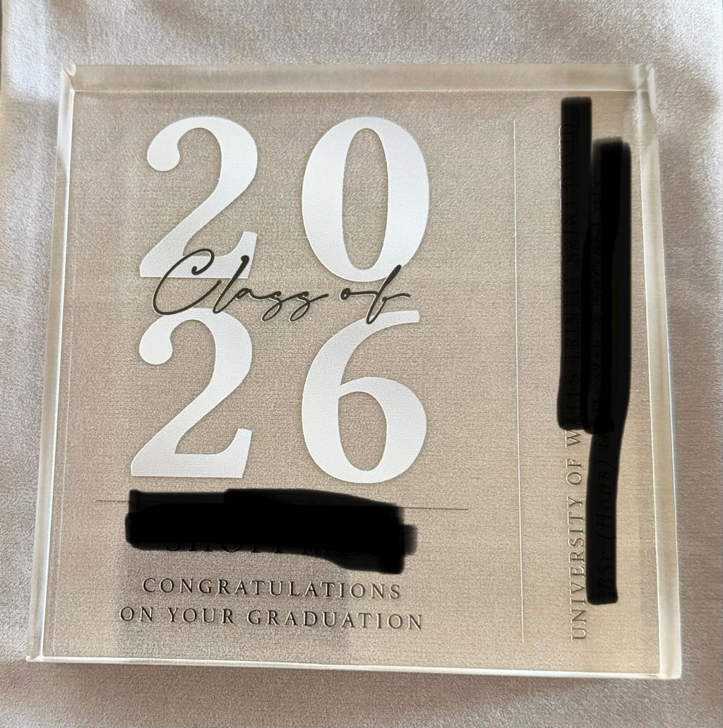 Personalised Class of 2026 Graduation Gift