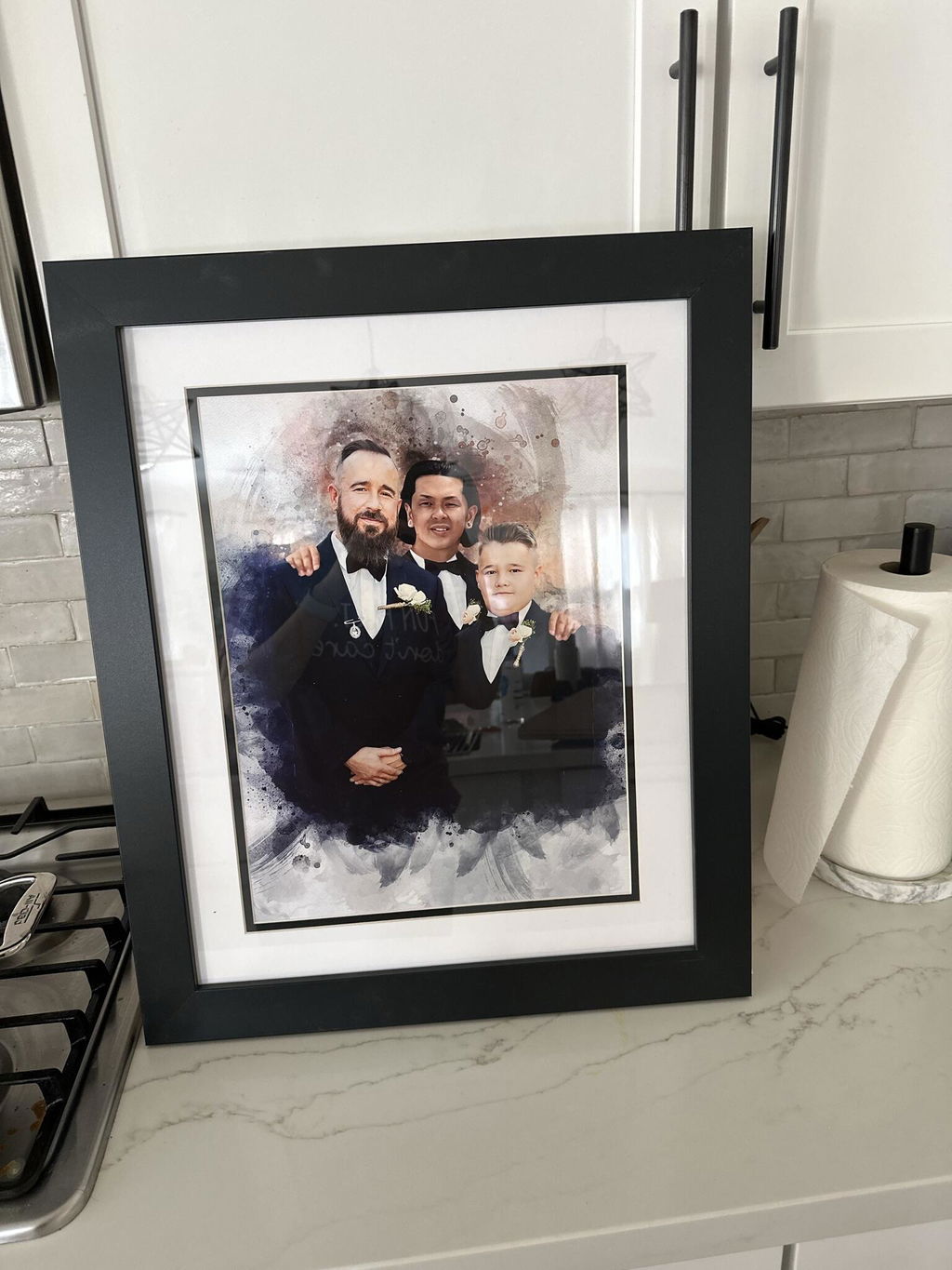 Pictures of Loved Ones Together | Incorporating a Lost Loved One in Pictures | Custom Paintings on Canvas