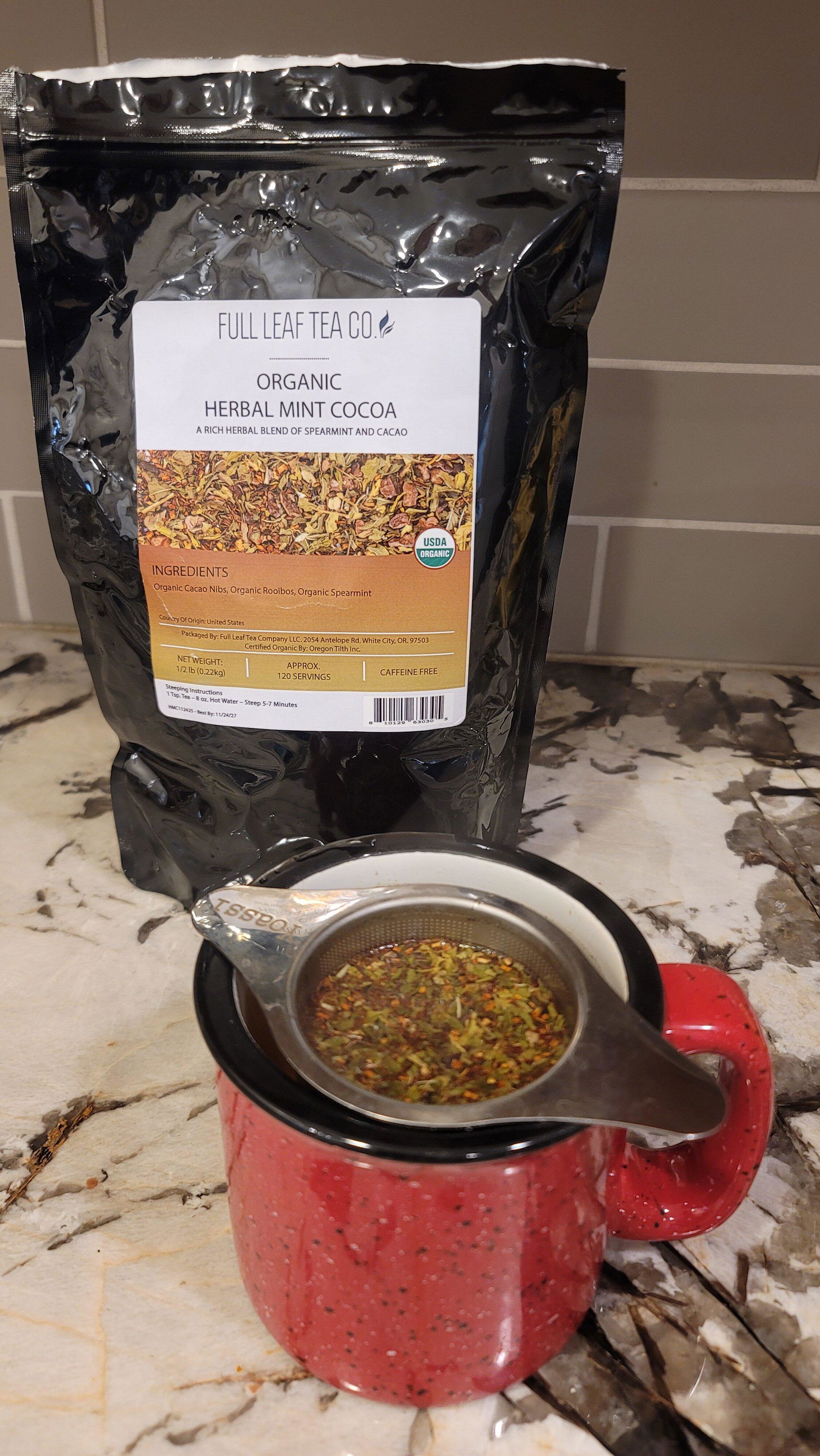 Organic Herbal Mint Cocoa – Full Leaf Tea Company