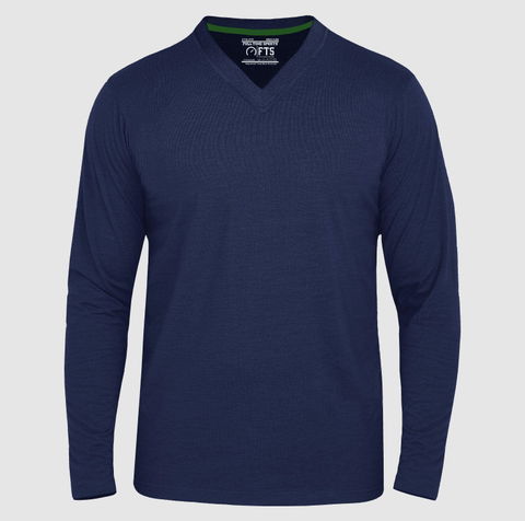 Full Sleeves T-Shirts | New Wine V Neck Full Sleeves Shirt