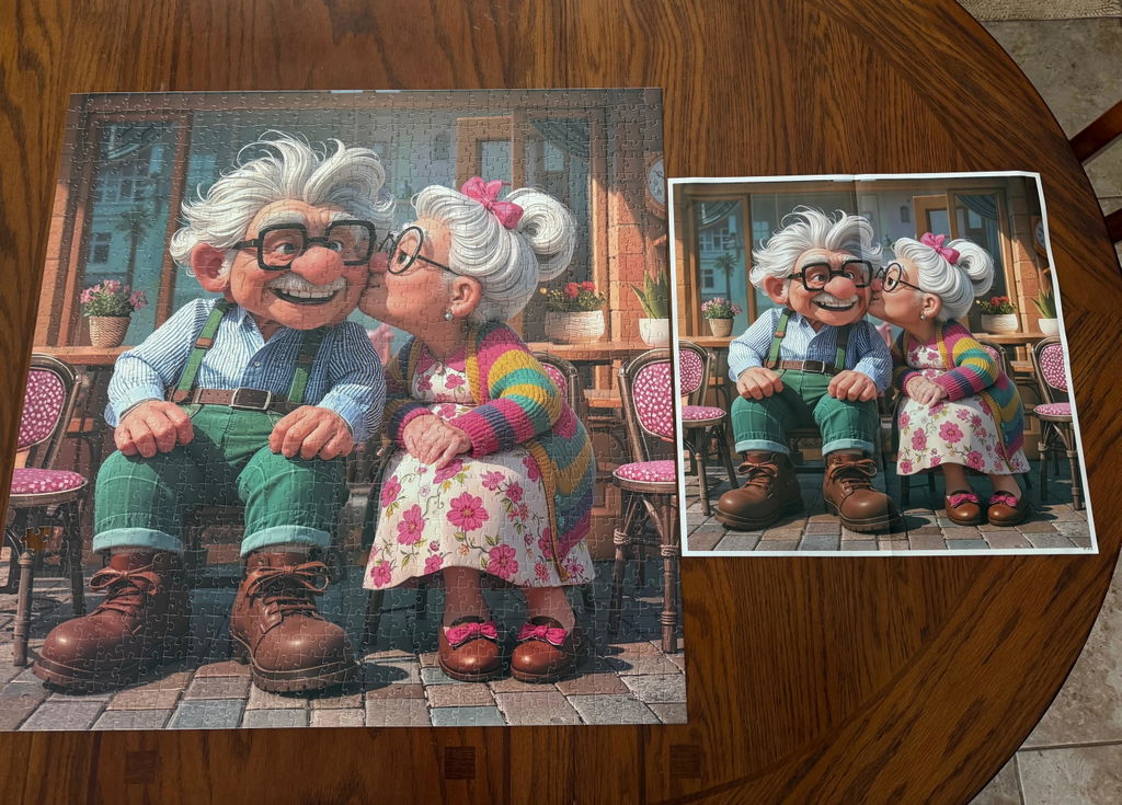 Sweet Café Kiss Jigsaw Puzzle 1000 Pieces