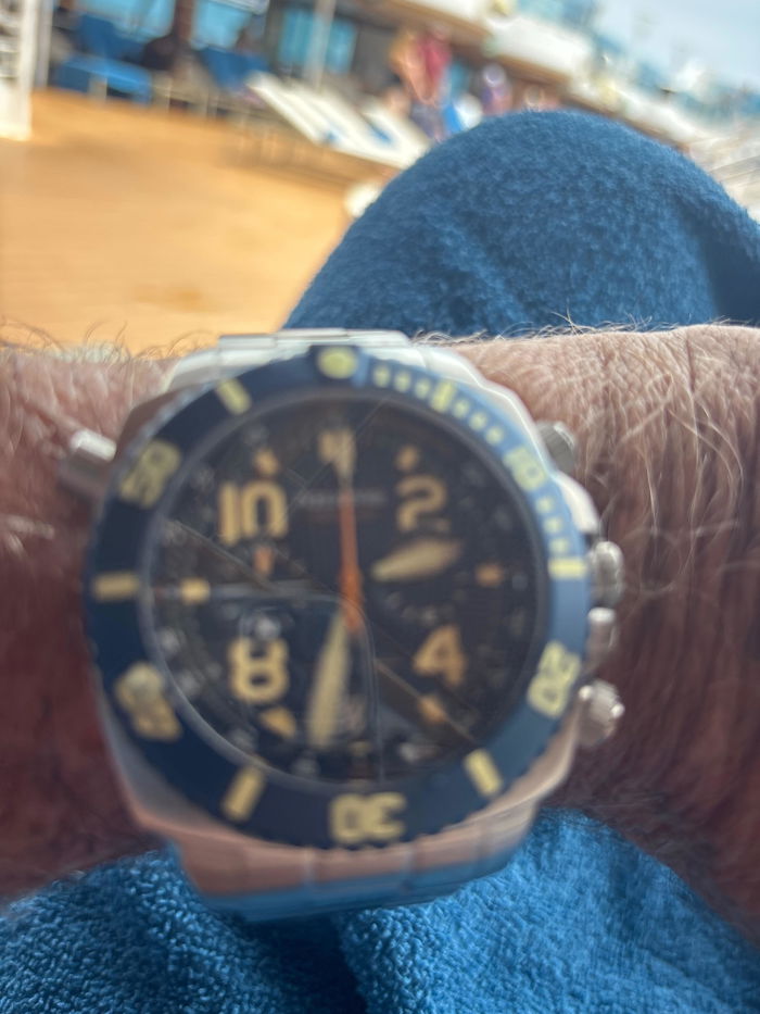 Owner photo, glow-in-the-dark lume
