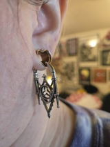 Golden Gothic Arch Ear Weights