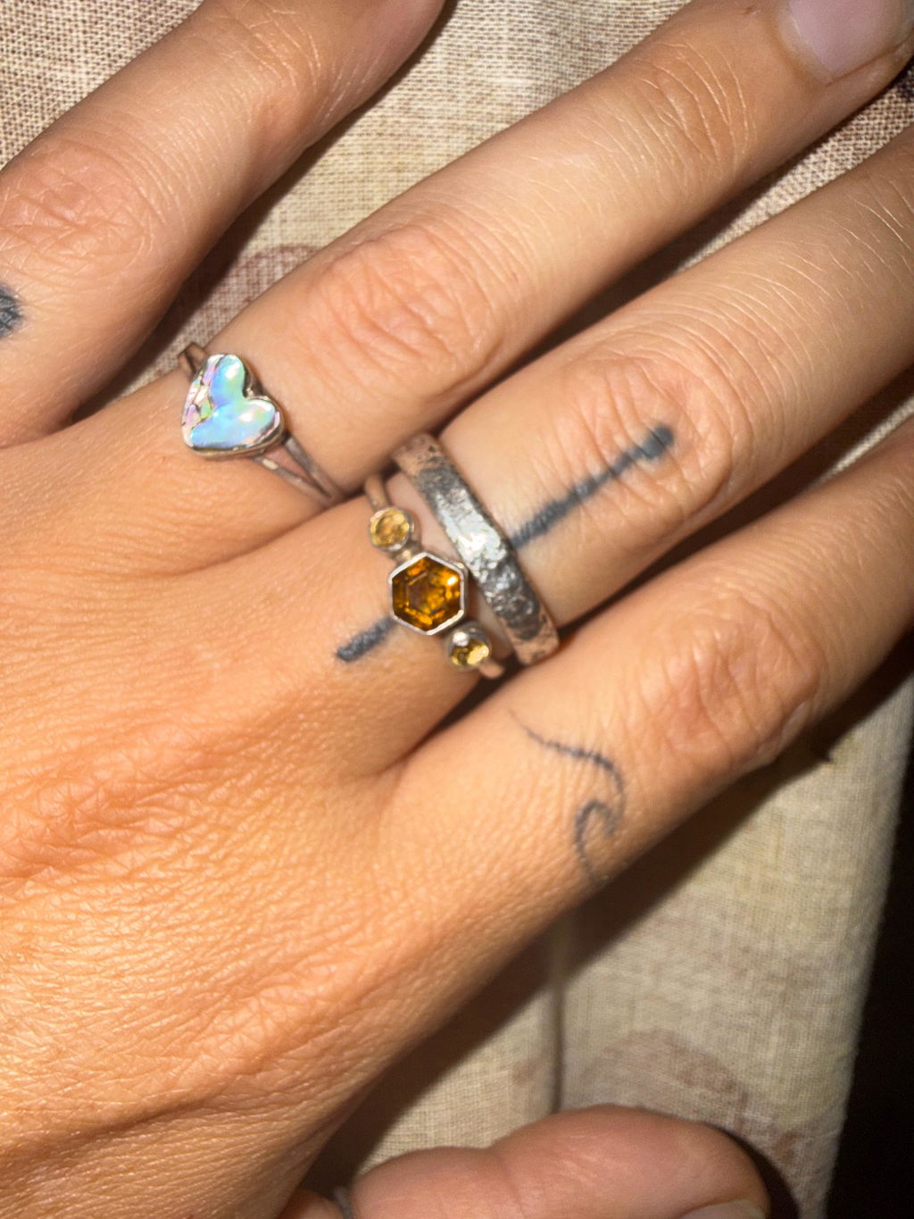 Custom Birthstone Ring in Sterling Silver