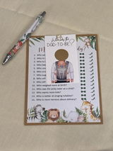 Baby Shower Game – Who Has the Dad Scratch-Off Cards | Fun Daddy Scratch-Off Baby Shower Activity
