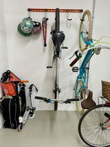 Bike wall rack for 3, 4 or 5 bikes - adaptable vertical bike storage
