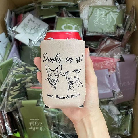 Custom 12 Oz Collapsible Neoprene Can Coolers & Beverage Holders