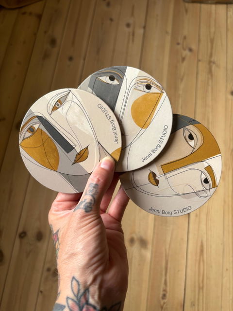 Custom Printed Cork-Back MDF Coasters Round Square Drink Table Mat