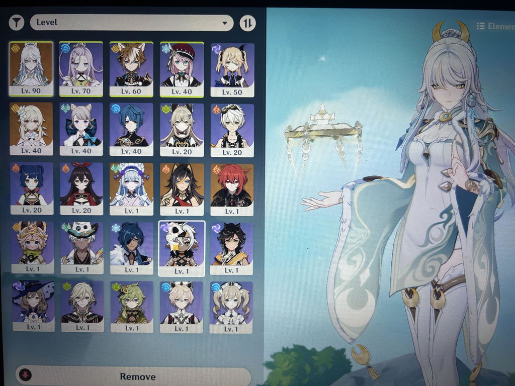 Zibai Genshin Impact Farmed Starter Account