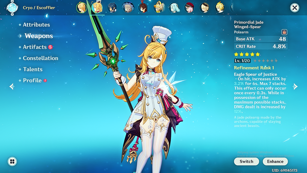 Genshin Impact Custom Starter Account