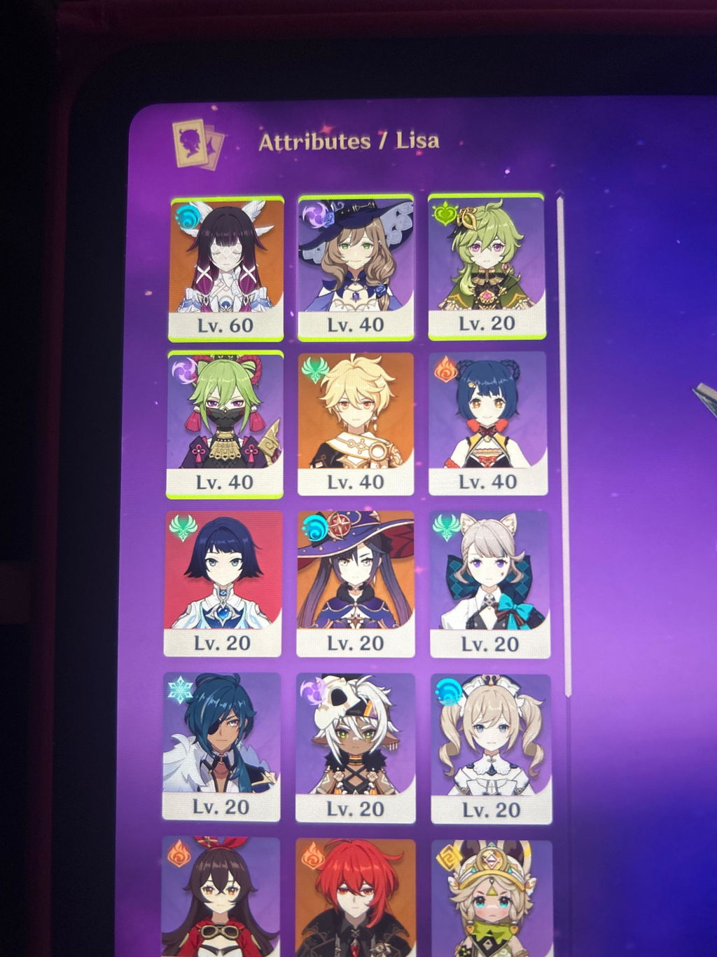 Columbina Genshin Impact Farmed Starter Account