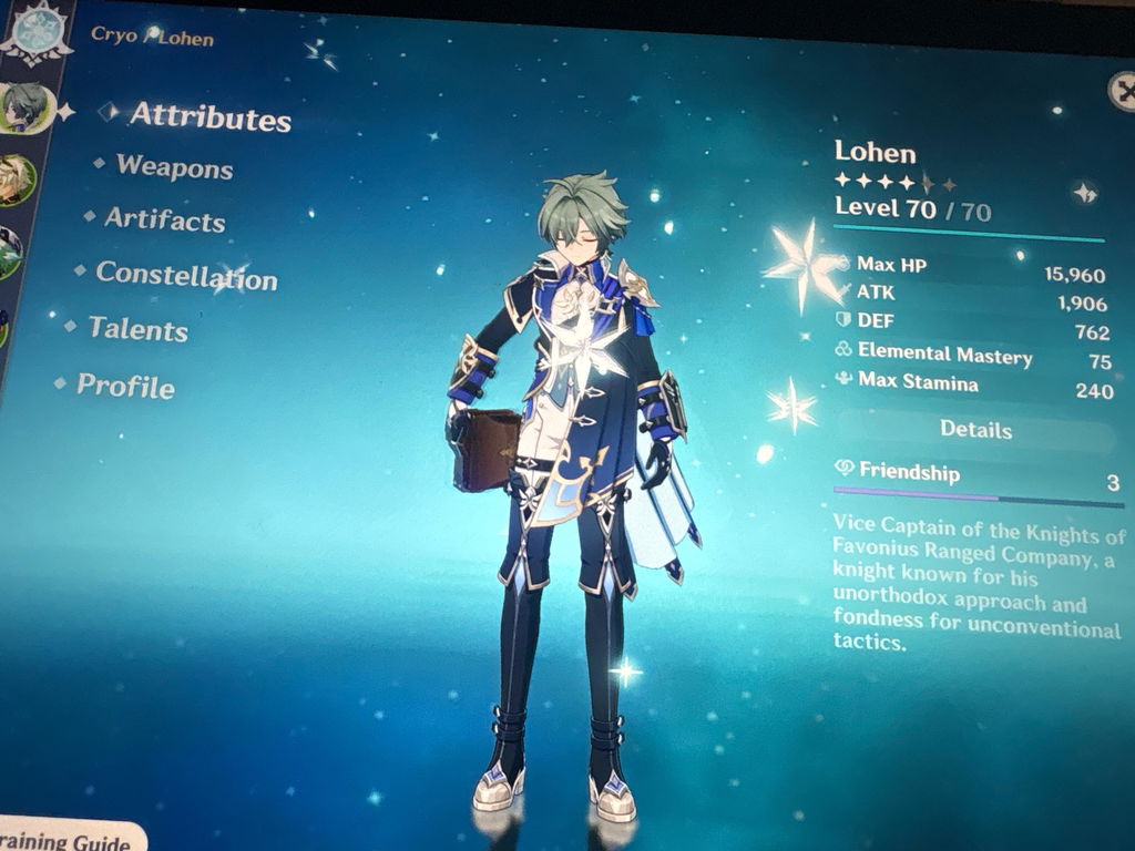 Lohen Genshin Impact Farmed Account