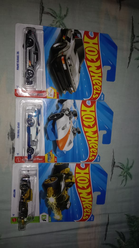 Hot Wheels 82 Toyota Supra, Super Twin Mill & Wattzup