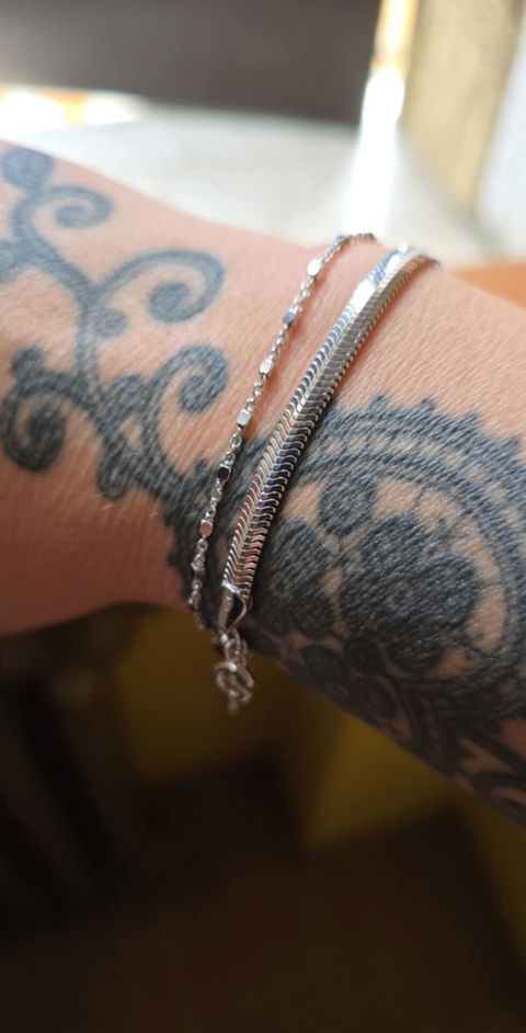 Set collana e bracciale snake big