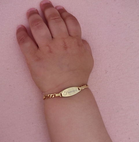 Bracciale targa per bambini 2-8 anni con incisione gratuita