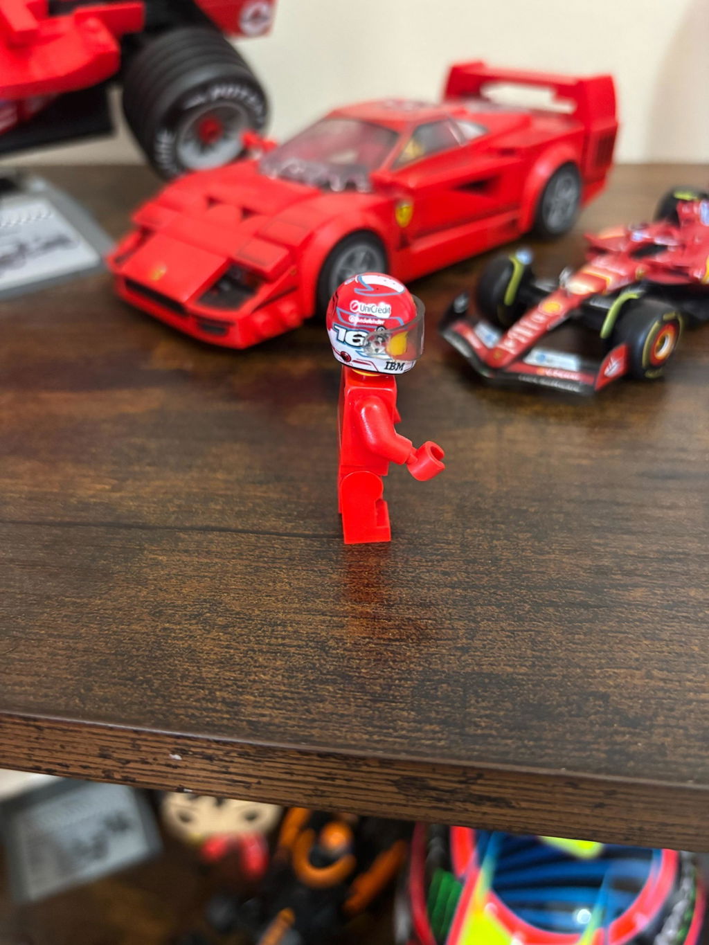 Charles Leclerc 2026 Custom Lego Minifig Helmet