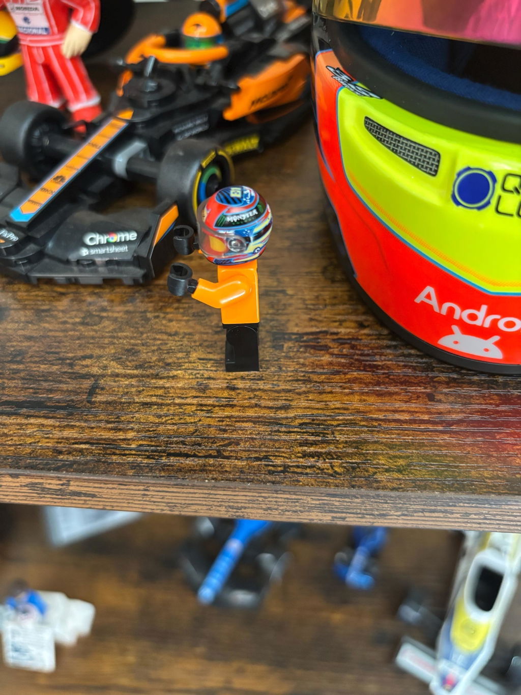 Oscar Piastri 2026 Custom Lego Minifig Helmet