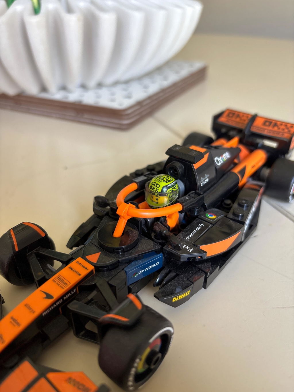 Lando Norris 2026 Custom Lego Minifig Helmet