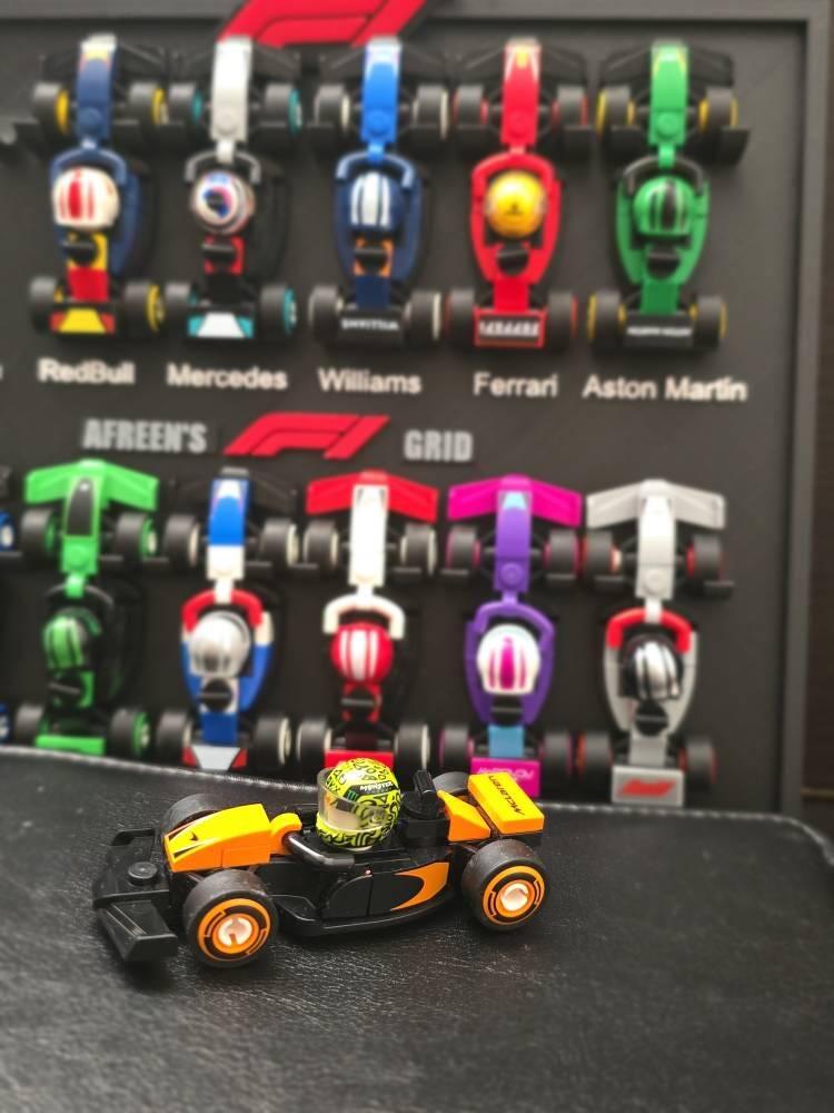 Lando Norris 2026 Custom Lego Minifig Helmet