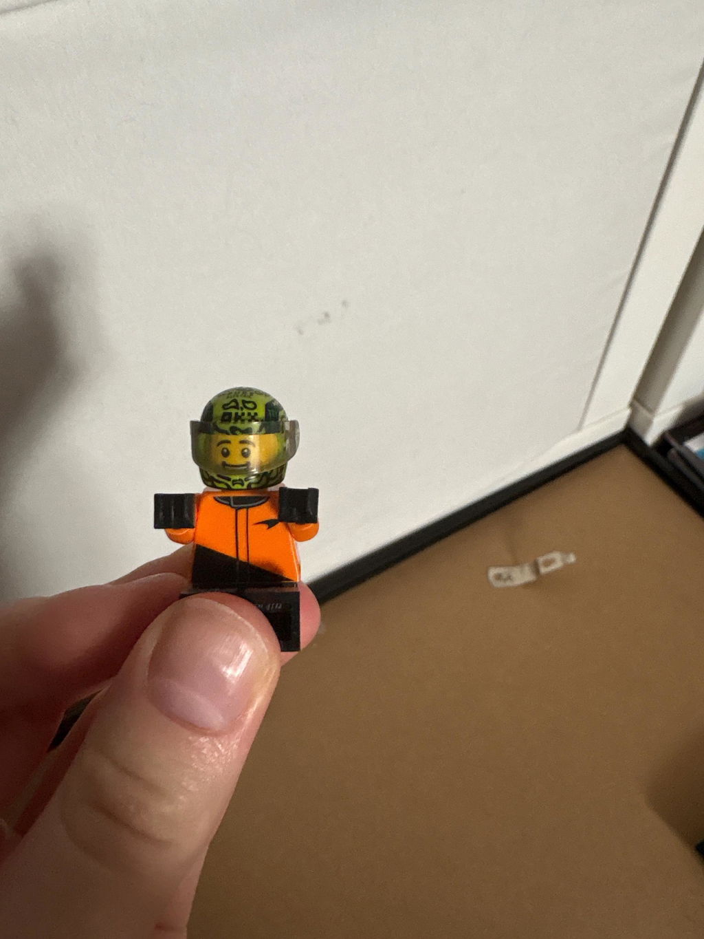 Lando Norris 2026 Custom Lego Minifig Helmet