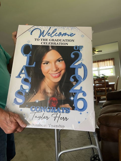 Class Of 2026 - Graduation Party Welcome Sign - Custom Photo Grad Party Sign - Personalized Graduation Decoration