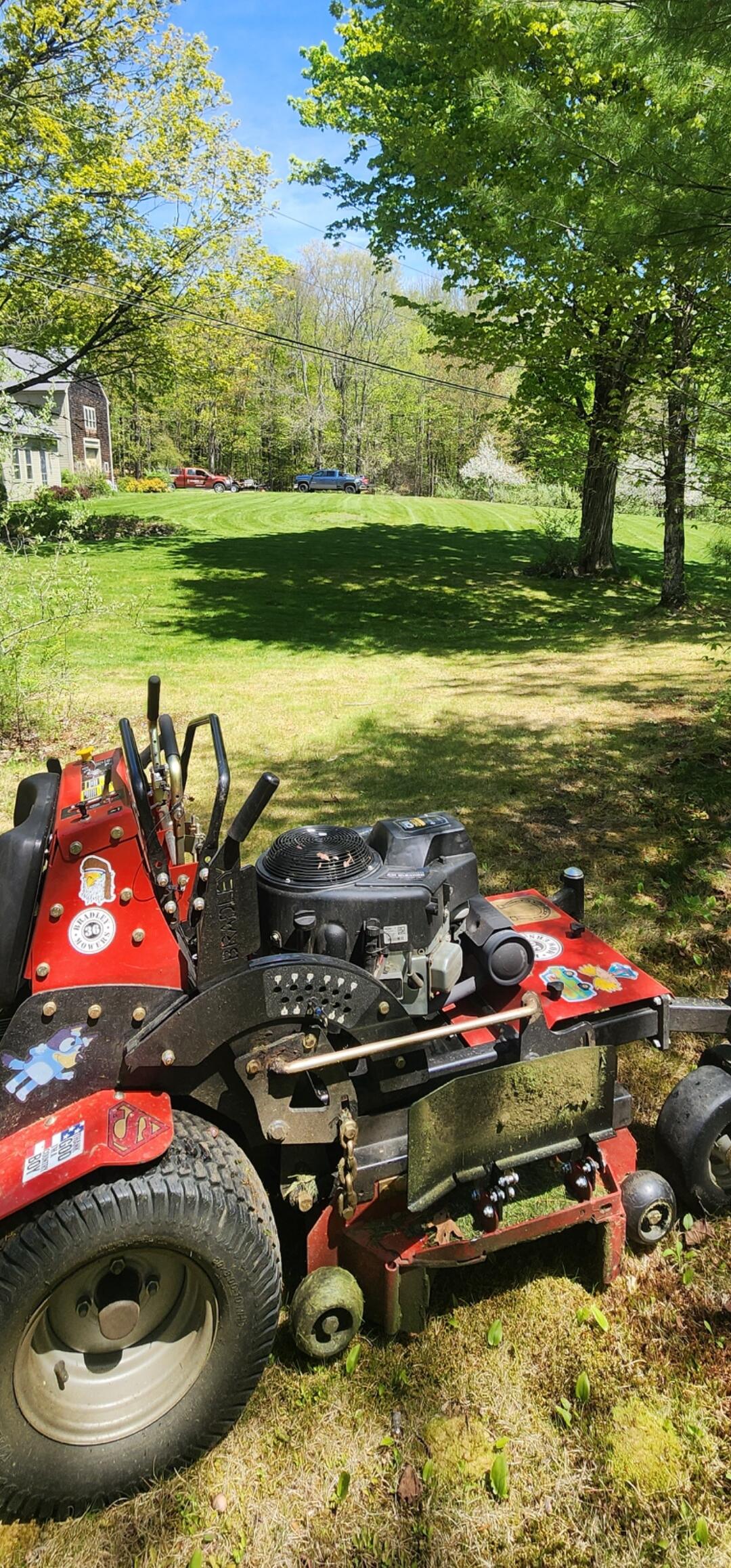 7BR50-H3L2 GrassFlap® brand chute blocker for Bradley Stand-On Mower w