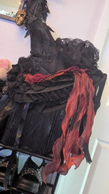 Rose Bat Ruffle Witch Hats