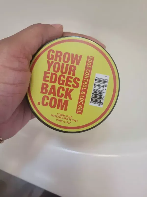 Customer review photo holding Edge Control