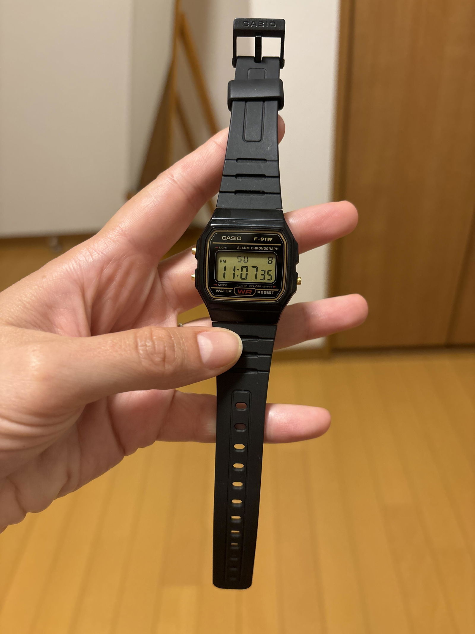 CASIO カシオ F-91W メンズ 腕時計 日常生活用防水 10年保証