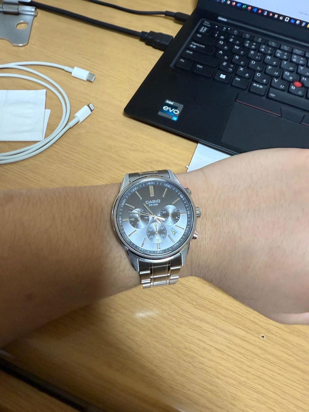 CASIO カシオ MTP-E515D メンズ 腕時計 5気圧防水 10年保証
