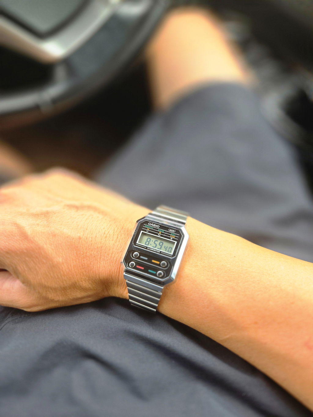 CASIO カシオ A100WE メンズ 腕時計 日常生活用防水 10年保証